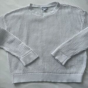 Calvin Klein Sweater Crochet Knit Long Sleeve